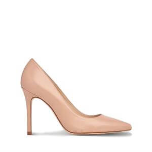 LK Bennet Fern Nude Leather Pointed Toe Courts